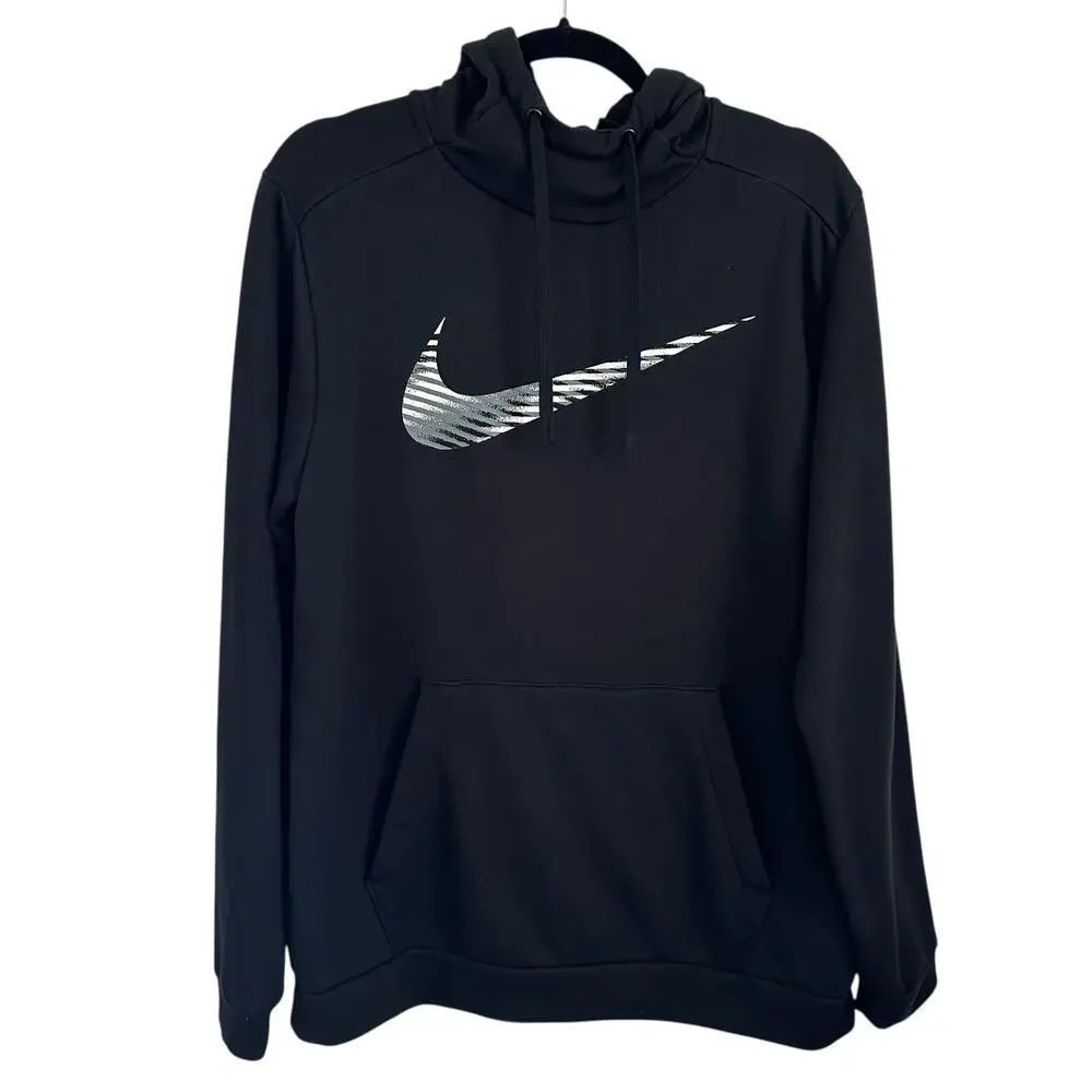 Nike Dri-FIT Hoodie CJ4268-010 Black Pullover Sweatshirt Men’s Size M